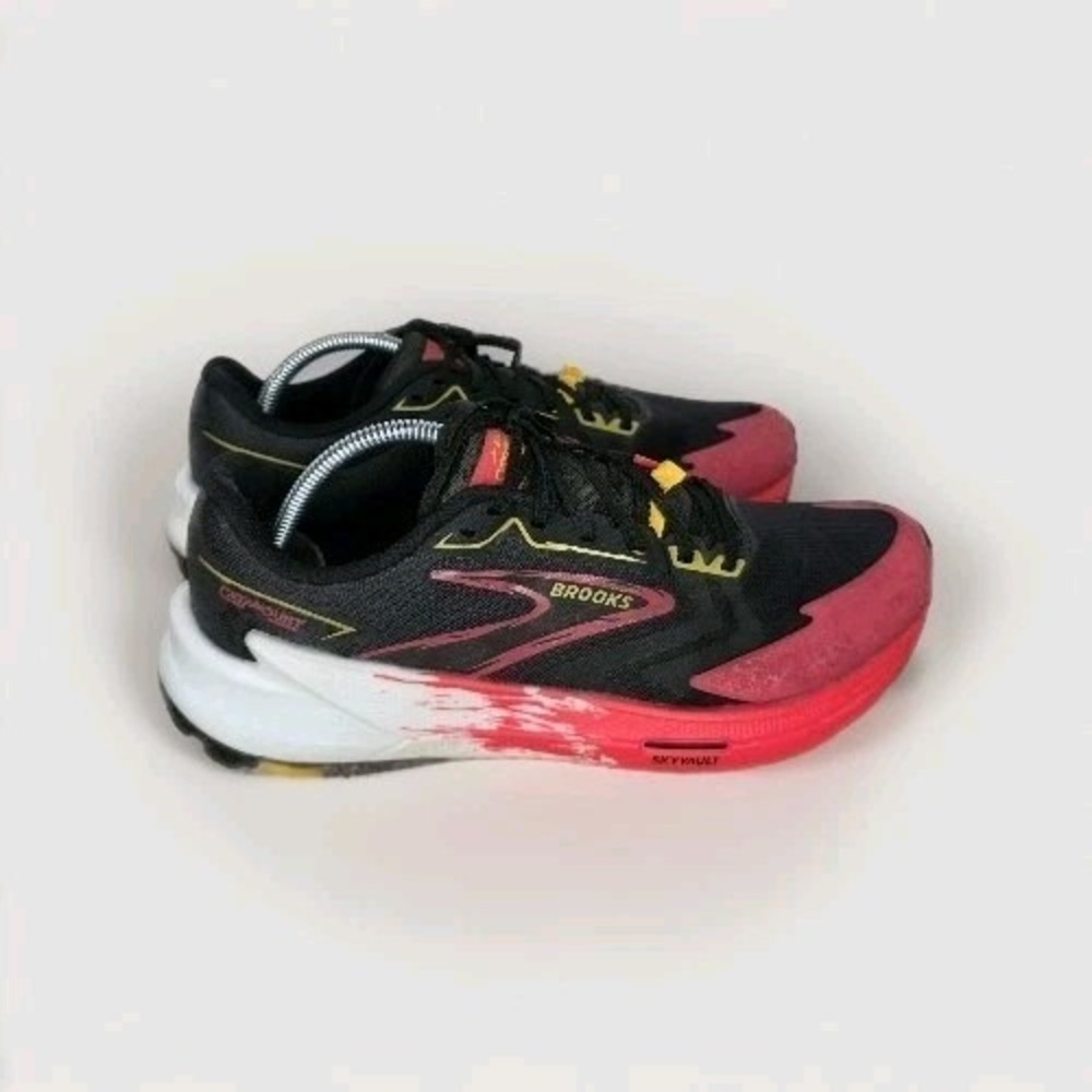 Brooks Catamount 3 Speed Trail Running Shoes Women's Size 9 Black Pink Lemon